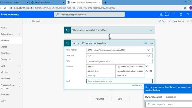 Add User to SharePoint Group using PowerAutomate смотреть онлайн