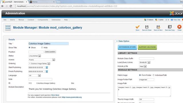 Colorbox Image Gallery Joomla Module смотреть онлайн