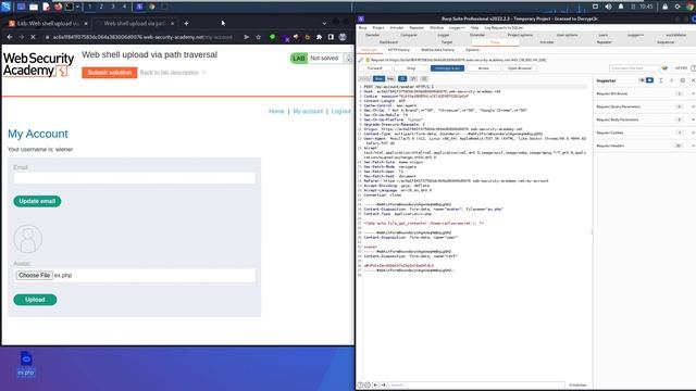 Web Shell Upload via Path Traversal | PortSwigger (Video solution) смотреть онлайн