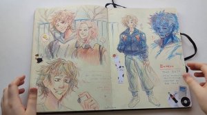 обзор на огромный скетчбук 2/2 |40 скетчбук