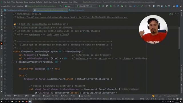 VIEW BINDING AUTOMÁTICO ⚡COMO DELEGAR A CRIAçÃO DO VIEWBINDING EM FRAGMENTS NO ANDROID STUDIO смотреть онлайн