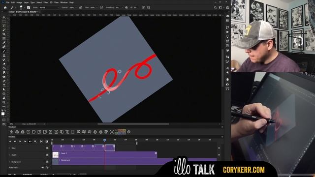 Frame by Frame animation in After Effects using Timelord in Photoshop- Cory Kerr's illo talk смотреть онлайн