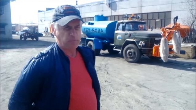 Щетка для мойки барьерных ограждений КДМ ЗиЛ, отзыв, Челябинск, завод дорожной техники "Регион 45" смотреть онлайн