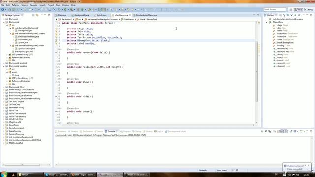 Java Game Development (LibGDX) | Episode 5 - Creating fonts and setting up the MainMenu class смотреть онлайн