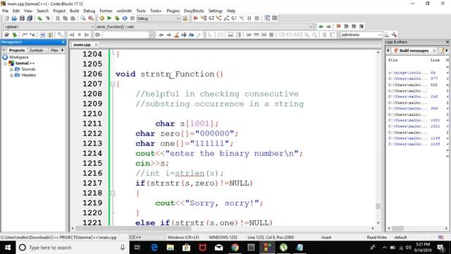 Easiest Way to find substring in string C/C++|| strstr() function || Coding Interview Questions смотреть онлайн