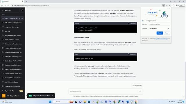 Can you check that an exception is thrown with doctest in Python смотреть онлайн