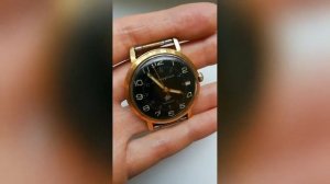 Часы СССР Командирские Чистополь с окном даты механизм 2214 стоп секунда