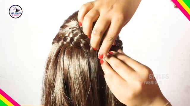 New Wedding Guest Hairstyle || Rose Flower Braid Hairstyle|| Hairstyles and fashions смотреть онлайн