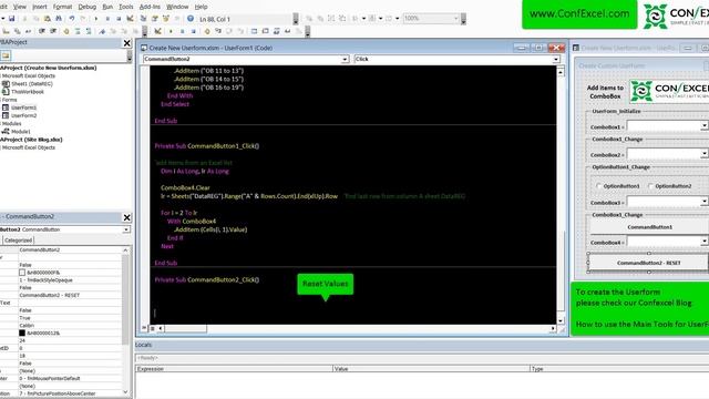 VBA Excel AddItems to ComboBox from Excel list ConfExcel смотреть онлайн