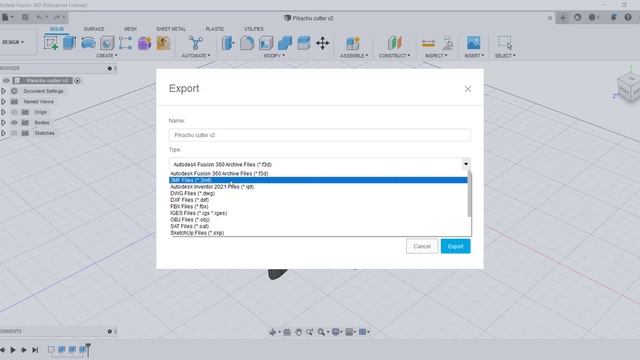 Fusion 360: Export Options смотреть онлайн