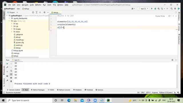 Python Bytes and Bytearray Datatypes смотреть онлайн