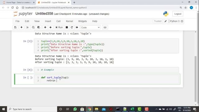 149 Tuple using sort Method смотреть онлайн