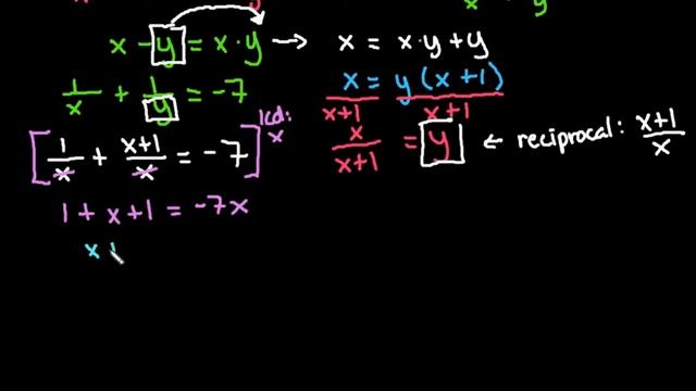 System of Two Equations Word Problem Involving Difference, Product and the Sum of the Reciprocals смотреть онлайн