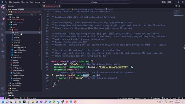 Cách query, fetch API trong RTK Query | Hướng dẫn chi tiết về Redux Toolkit Typescript смотреть онлайн