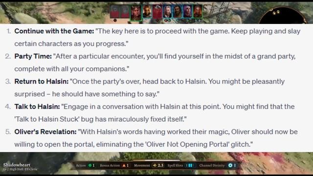 How to Fix Oliver Not Opening Portal in Baldur’s Gate 3 | Talk to Halsin Stuck Issue Fixed смотреть онлайн