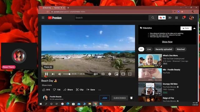 FOODIE BEAUTY BEACH DAY LIVESTREAM REACT смотреть онлайн