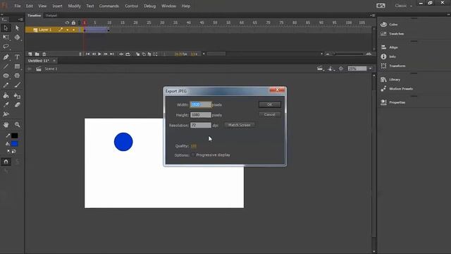 Flash Tutorial: How to Export an Image Sequence in Adobe Flash Professional CC 2015 смотреть онлайн