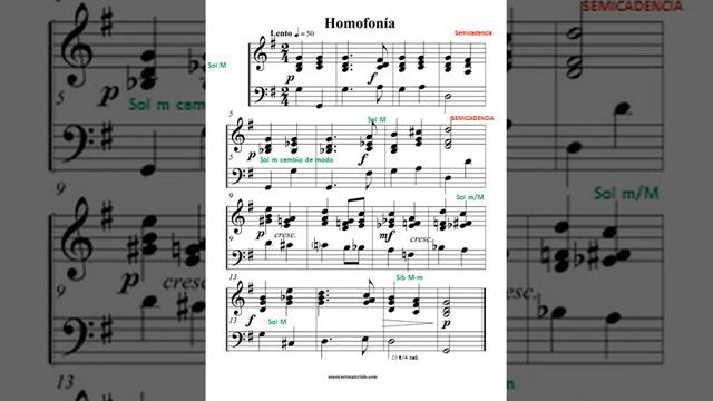 Análisis armónico de la pieza Homofonía. Forma musical, tonalidades, cadencias y acordes. смотреть онлайн
