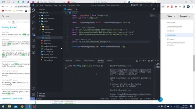Adding Quasar to a Vite Vue 3 TypeScript Project смотреть онлайн
