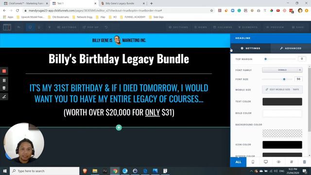 PART 1 - How to Create a Sales Funnel Page from Scratch using ClickFunnels (Tagalog) смотреть онлайн