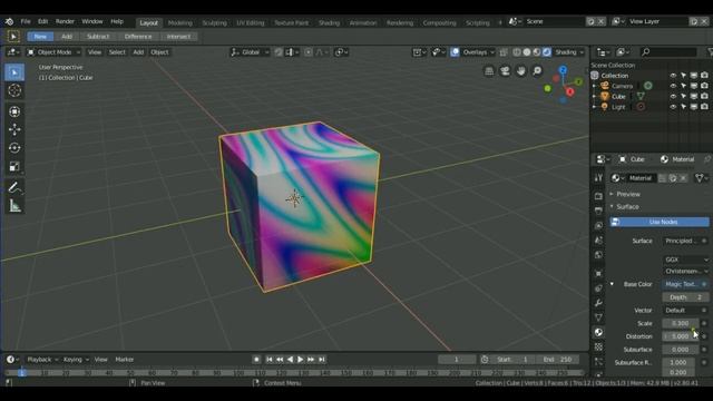 Magic Texture in Blender 2.8 смотреть онлайн