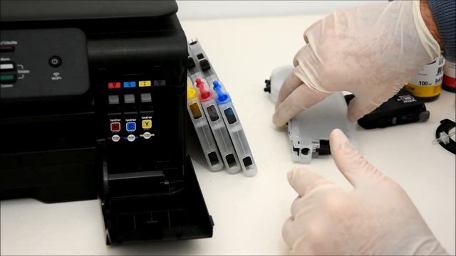 Stampa infinita con chip originale Brother LC123, LC125 sulle cartucce ricaricabili o CISS смотреть онлайн