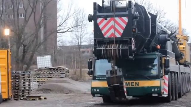 500t LIEBHERR CRANE LTM 1500-8.1 Arriving At Construction Site & Being Assembled DREAM MACHINES