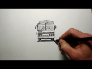 Как нарисовать Автобус Паз