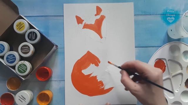 Рисуем с детьми! Как нарисовать милую лисичку смотреть онлайн