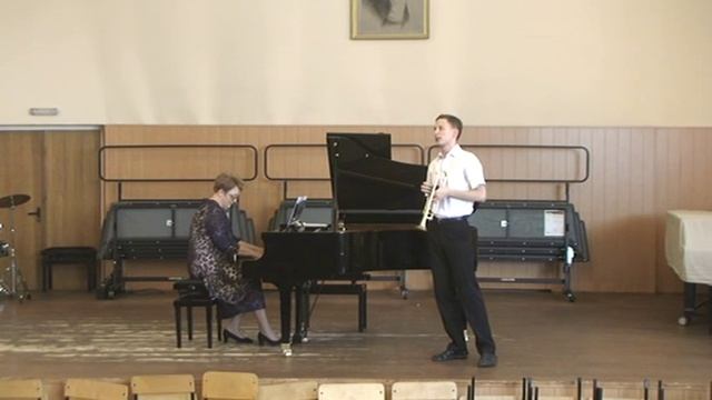 С.В. Рахманинов "Весенние воды" - Владимир Пинялов (труба), партия фортепиано - Светлана Колесников смотреть онлайн