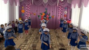 Танцевальный флешмоб в детском саду "На палубе матросы". #танцуютдети #8марта