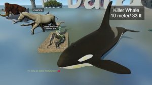 3D Size Comparison of Animals 2024: Bloop vs El Gran Maja 🐊🐆🐢🐫🐎🐝 The Bloop Monster 👾