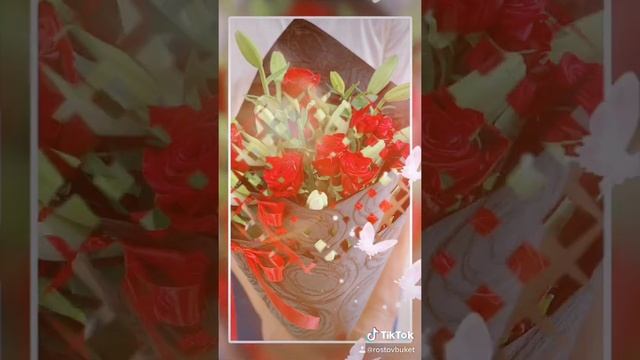 Букет из белых лилий и красных роз смотреть онлайн