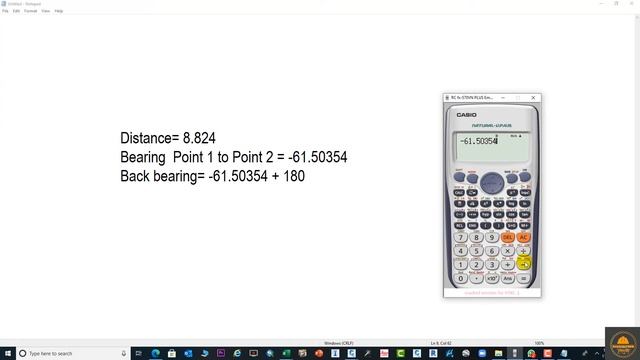How to Find the Distance Between Two Points or Coordinates with Calculator and in Autodesk Civil 3D смотреть онлайн