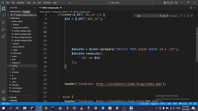 PHP PDO 1003 Deleting Categories смотреть онлайн