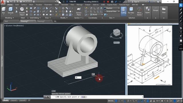 3D Mechanical Drawing Exercise.2 T.R CAD #autocad #cad #3dmodeling смотреть онлайн