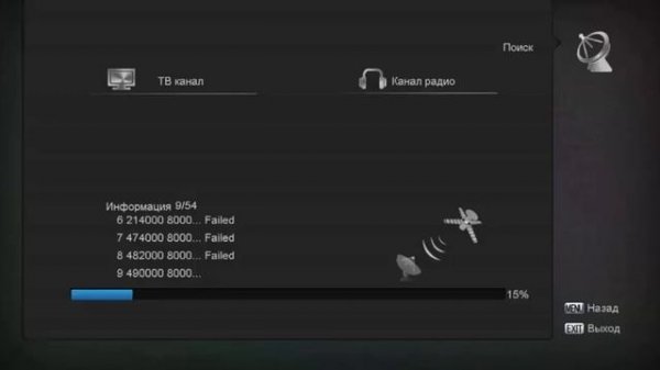 World Vision Premium поиск каналов