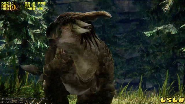 Monster Hunter Online Benchmark i7 4770K GTX 660 720p Anti-alising OFF GameWorks CRYENGINE® смотреть онлайн