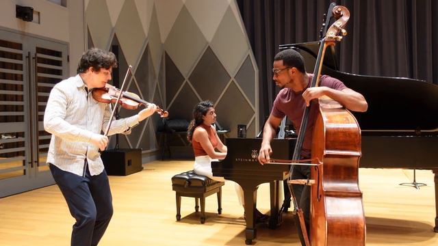 Augustin Hadelich & Xavier Foley - Rehearsal Video Of Bottesini Grand Duo Concertant (ending)
