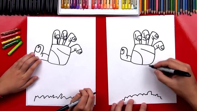 How To Draw A Zombie Hand Coming Out Of The Ground смотреть онлайн