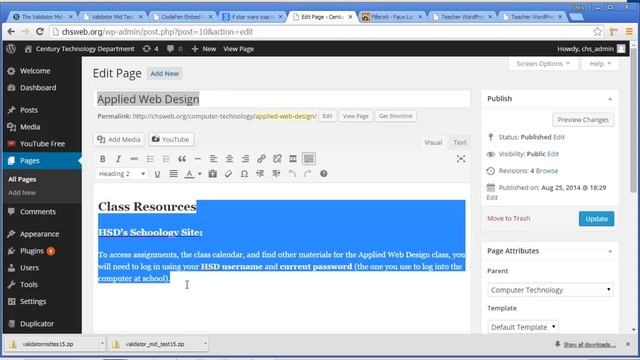 WordPress Under the Hood Admin Bar and Pages смотреть онлайн