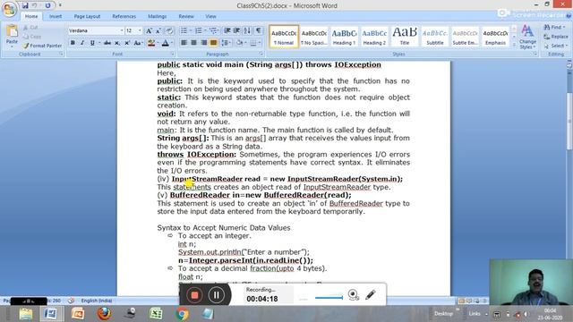 Class-9, Computer Applications. Ch-5, Input in Java. Part-3. смотреть онлайн