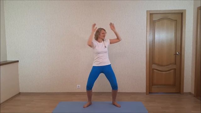 Упражнение Ёлочка-4 (Фонарики). Упражнения из разминки гимнастики Капля смотреть онлайн