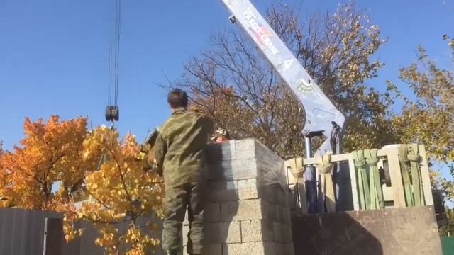 Разложил дрова | Приняли керамзитобетонные блоки для бани смотреть онлайн