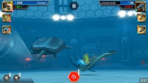 Новый враг Ромалеозавр на подводной арене Jurassic World The Game прохождение на русском