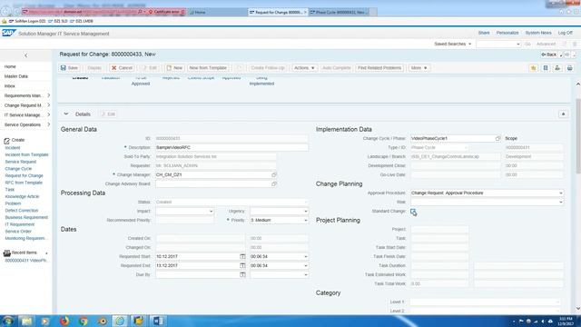 Solution Manager 7.2 ChaRM and FLP смотреть онлайн