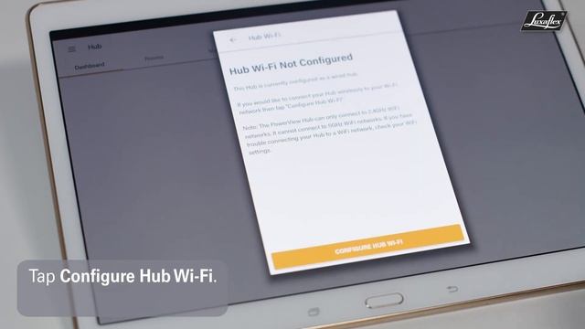 PowerView® Hub Setup: Wireless смотреть онлайн