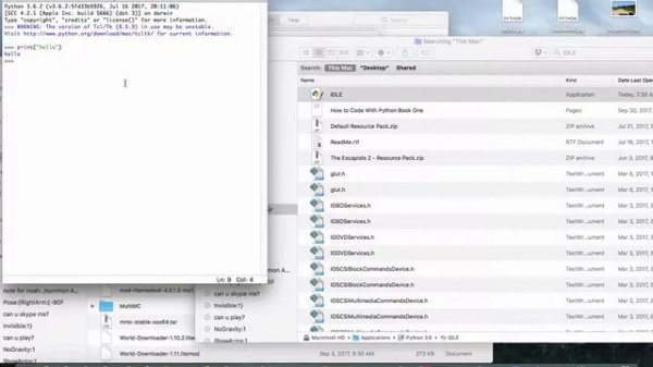 How to code with python idle with a mac ep 1