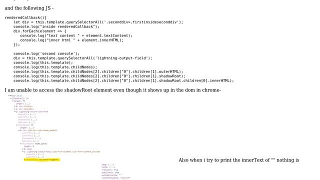 Salesforce: How to access shadowroot elements from JS in a LWC component? смотреть онлайн