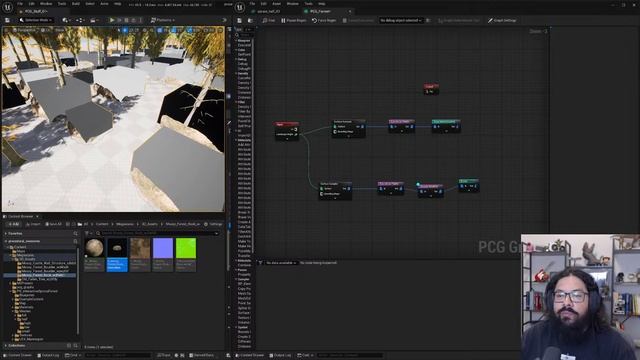 Learning Unreal Engine 5.2 new Procedural Context PCG смотреть онлайн